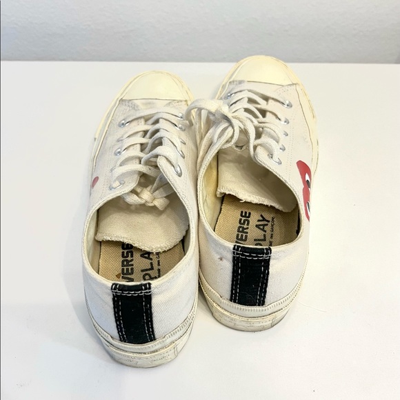 COMME DES GARÇONS PLAY Off-White Converse Chuck 70 Low WOMEN’S 6.5 US - Picture 3 of 3